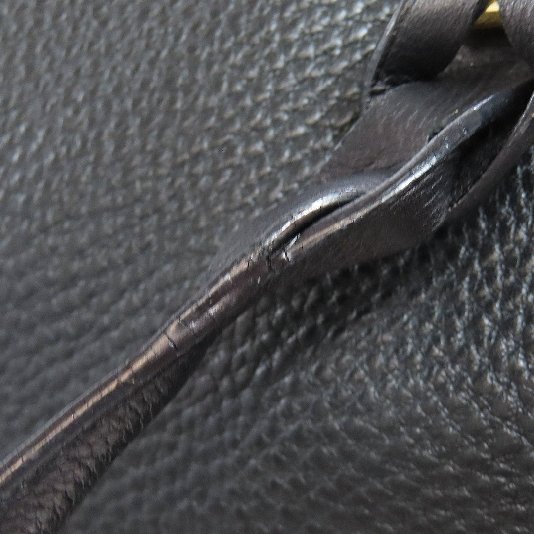 LOEWE Handbag leather black Anagram 2WAY Women Used Authentic