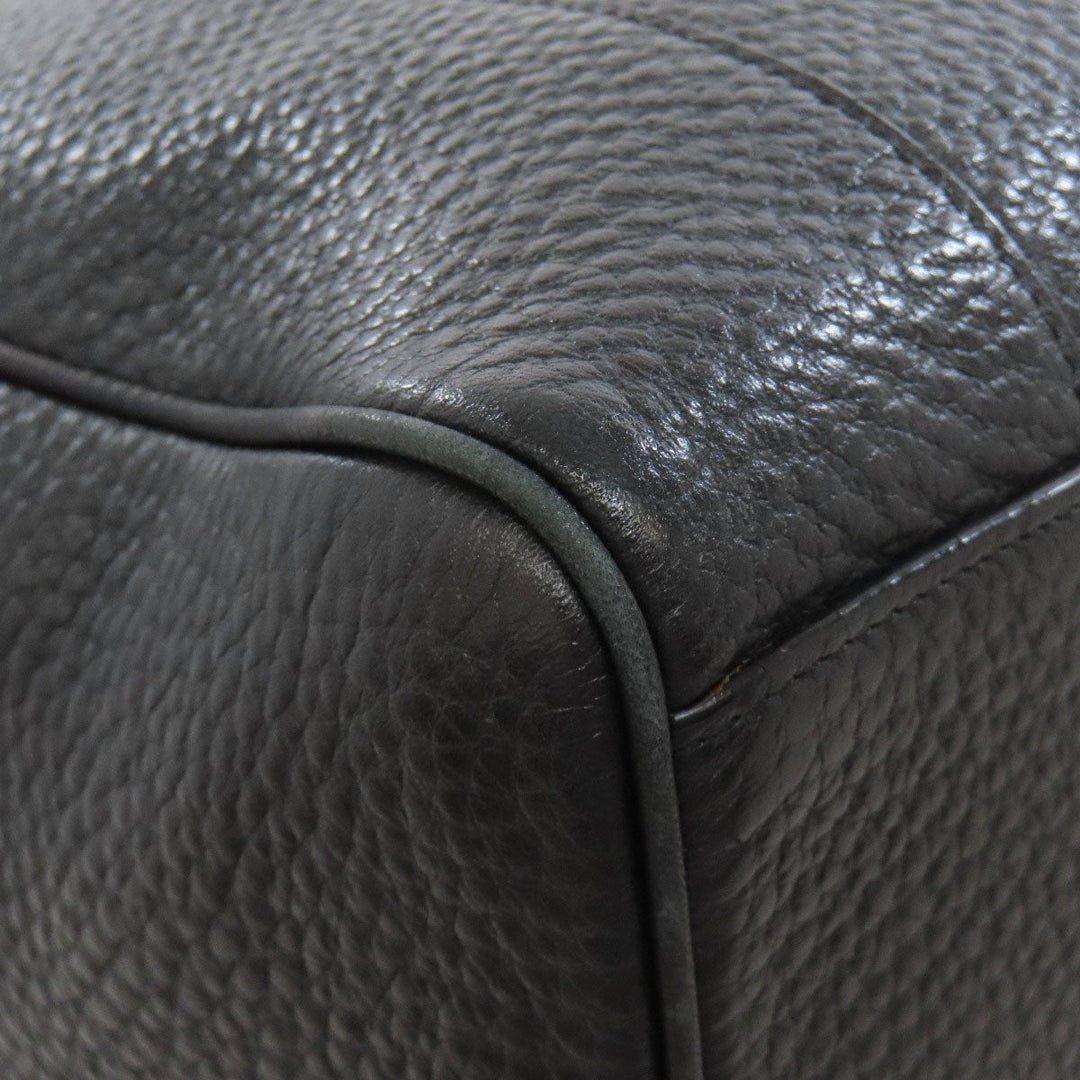 LOEWE Handbag leather black Anagram 2WAY Women Used Authentic