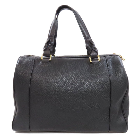 LOEWE Handbag leather black Anagram 2WAY Women Used Authentic