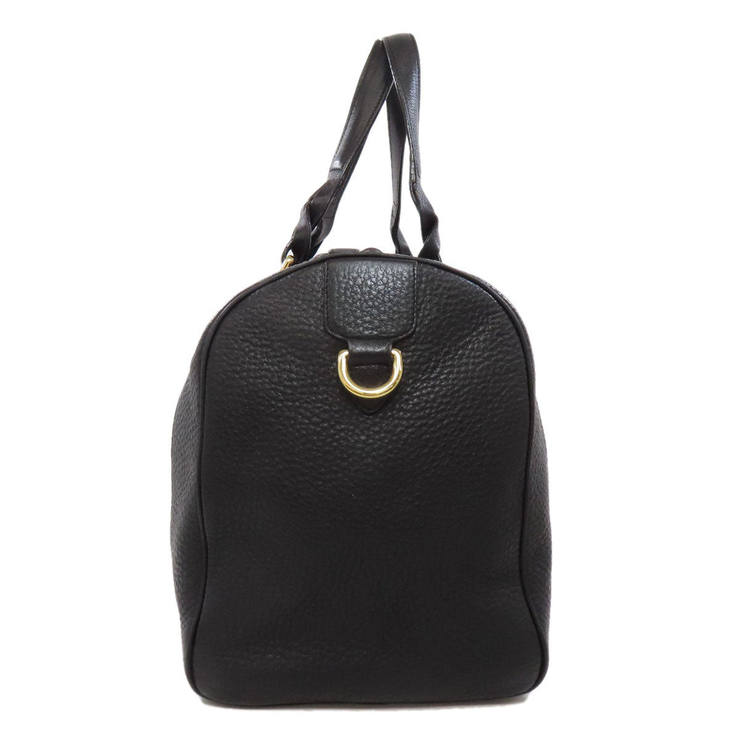 LOEWE Handbag leather black Anagram 2WAY Women Used Authentic