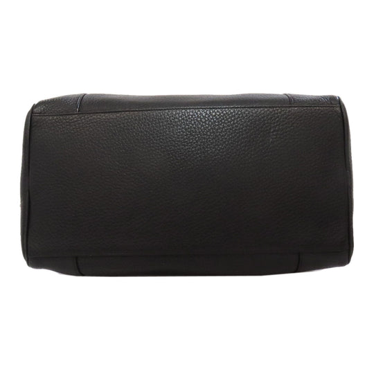 LOEWE Handbag leather black Anagram 2WAY Women Used Authentic
