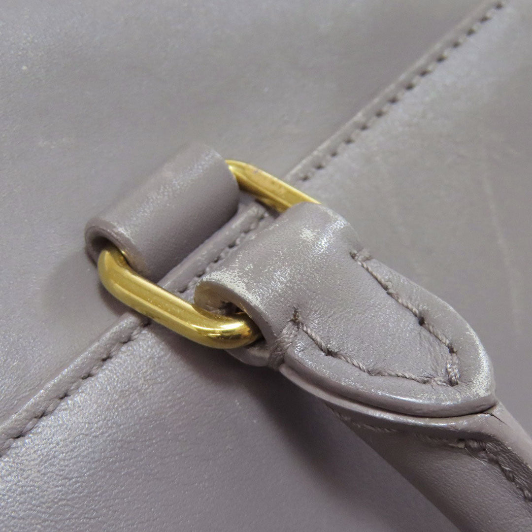 SAINT LAURENT Handbag 330958 leather gray Baby duffel 2WAY Women Used Authentic