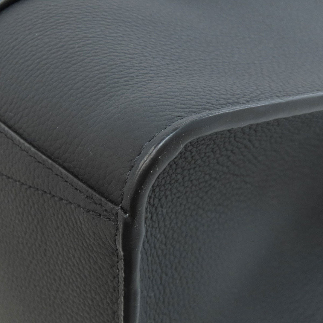 LOUIS VUITTON Tote Bag M57308 Grain Calfskin Leather black Aerogram Takeoff Tote Women Used Authentic