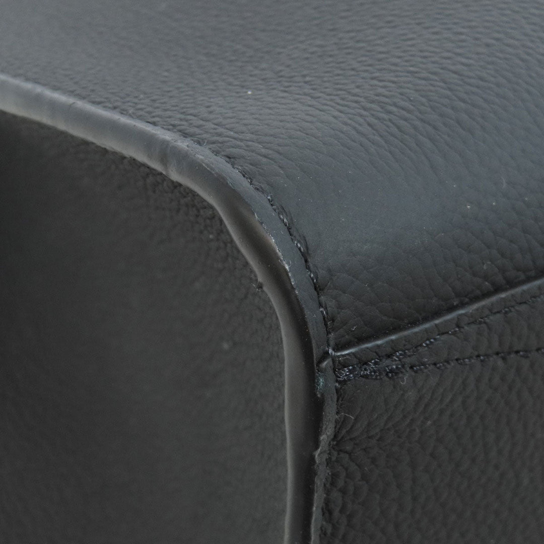 LOUIS VUITTON Tote Bag M57308 Grain Calfskin Leather black Aerogram Takeoff Tote Women Used Authentic