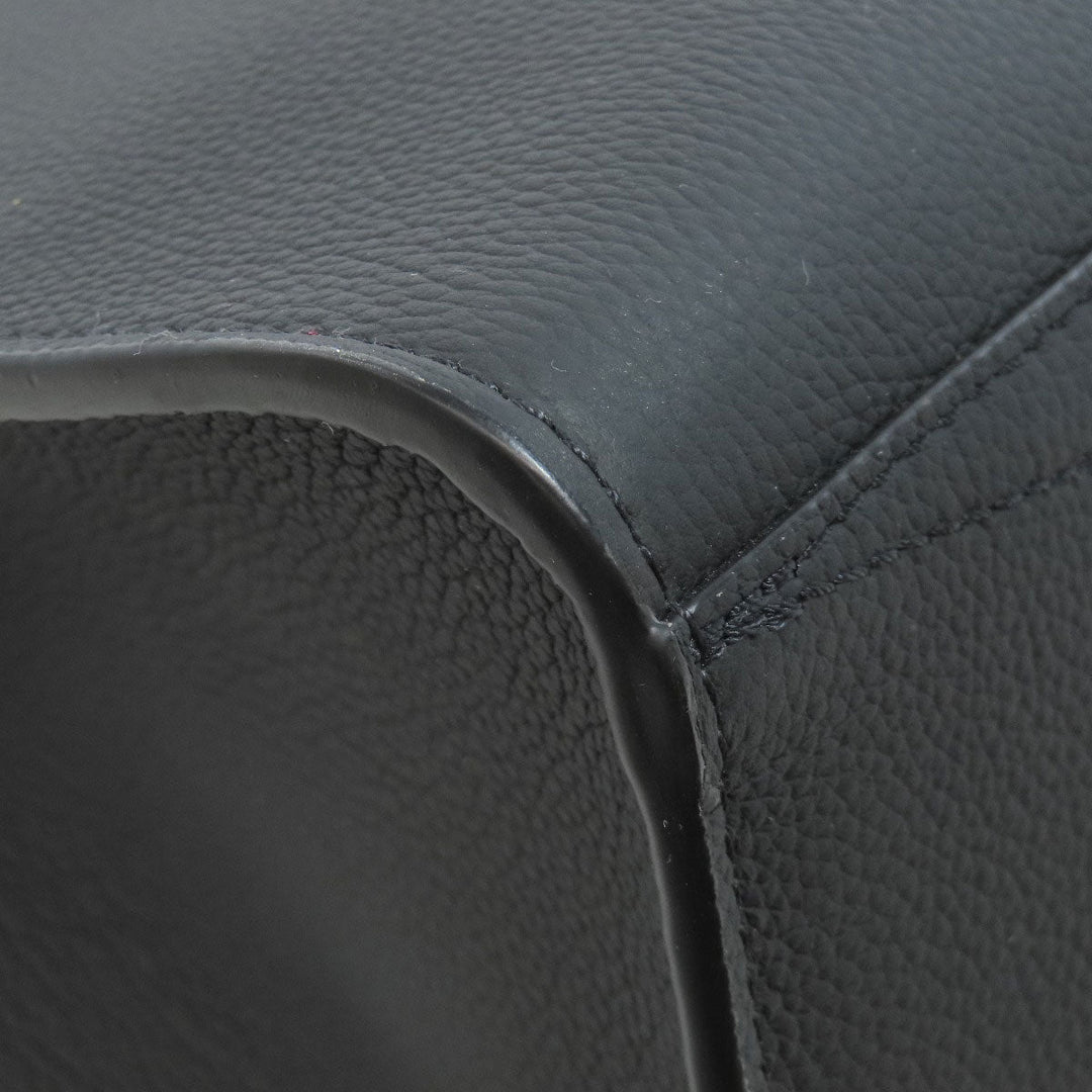 LOUIS VUITTON Tote Bag M57308 Grain Calfskin Leather black Aerogram Takeoff Tote Women Used Authentic