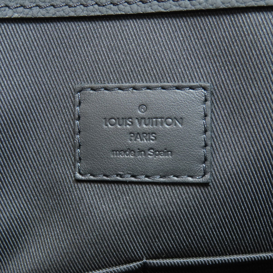 LOUIS VUITTON Tote Bag M57308 Grain Calfskin Leather black Aerogram Takeoff Tote Women Used Authentic