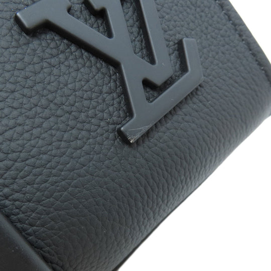 LOUIS VUITTON Tote Bag M57308 Grain Calfskin Leather black Aerogram Takeoff Tote Women Used Authentic