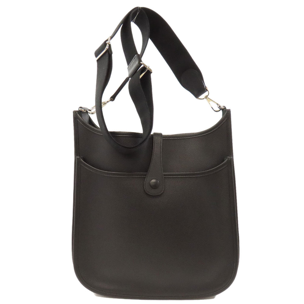 HERMES Shoulder Bag Epsom black Evelyn 3 PM SilverMetal Women Used Authentic