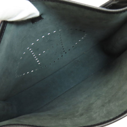 HERMES Shoulder Bag Epsom black Evelyn 3 PM SilverMetal Women Used Authentic