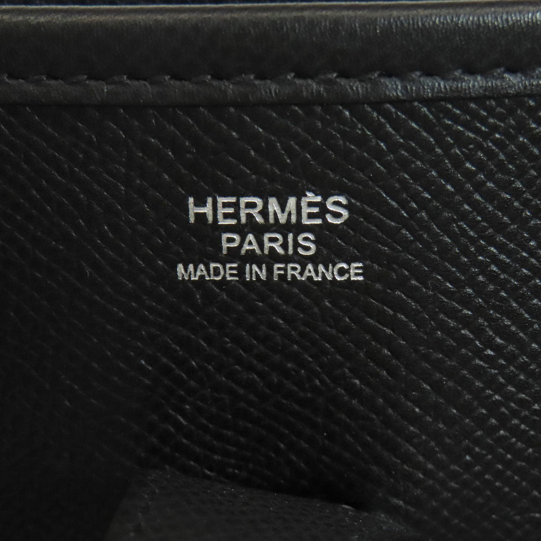 HERMES Shoulder Bag Epsom black Evelyn 3 PM SilverMetal Women Used Authentic