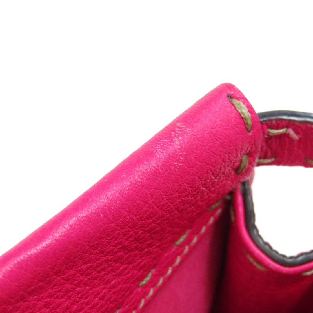 FENDI Handbag Calfskin pink Peekaboo Mini Selleria 2WAY Women Used Authentic