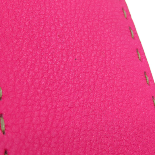 FENDI Handbag Calfskin pink Peekaboo Mini Selleria 2WAY Women Used Authentic