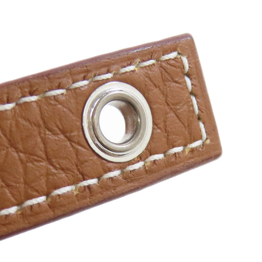 HERMES Handbag Taurillon Clemence Brown Picotin Lock MM Gold SilverMetal Women Used Authentic