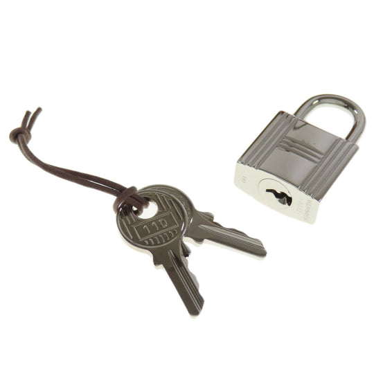 HERMES Handbag Taurillon Clemence Brown Picotin Lock MM Gold SilverMetal Women Used Authentic