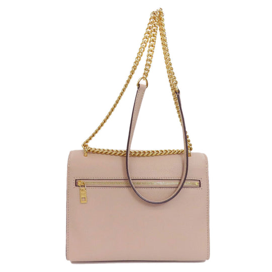 LOUIS VUITTON Shoulder Bag M56137 Grain Calfskin Leather beige My Rock Me Chain Women Used Authentic