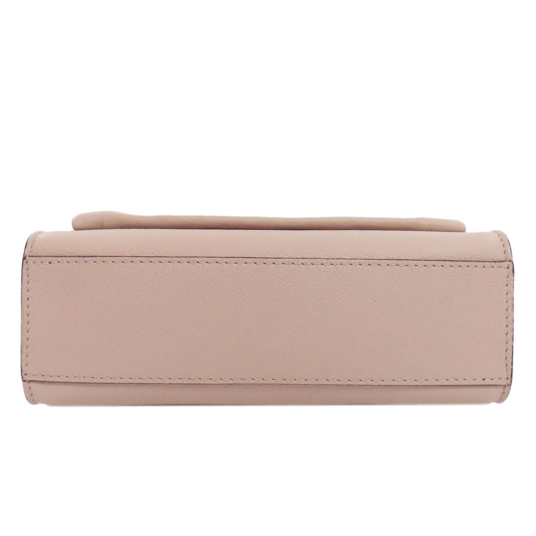 LOUIS VUITTON Shoulder Bag M56137 Grain Calfskin Leather beige My Rock Me Chain Women Used Authentic