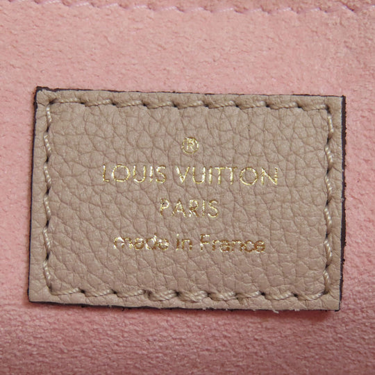LOUIS VUITTON Shoulder Bag M56137 Grain Calfskin Leather beige My Rock Me Chain Women Used Authentic