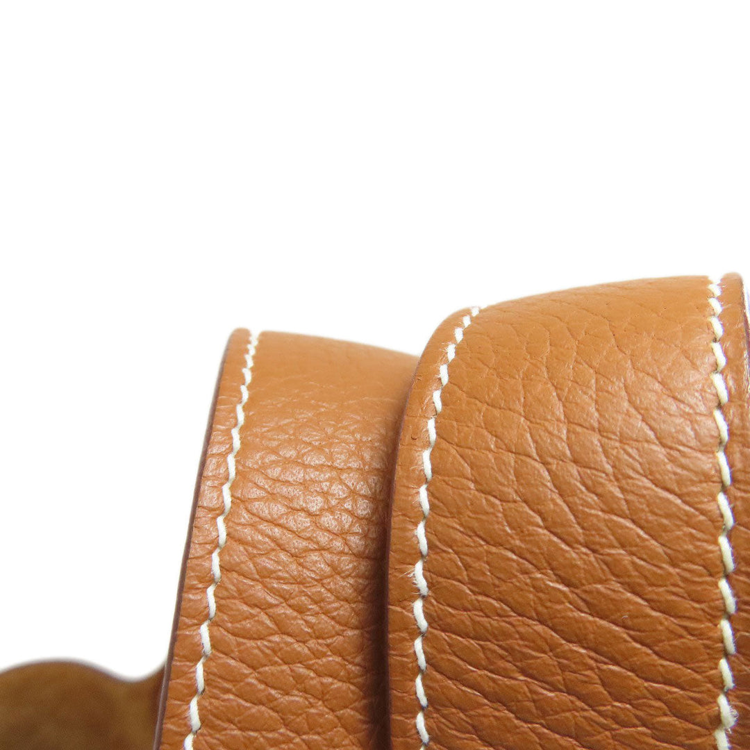 HERMES Handbag Taurillon Clemence Leather gold Picotin Lock MM Gold SilverMetal Women Used Authentic