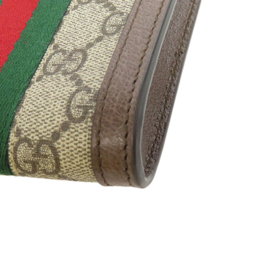 GUCCI Shoulder Bag 699173 PVC beige Ofidia Women Used Authentic