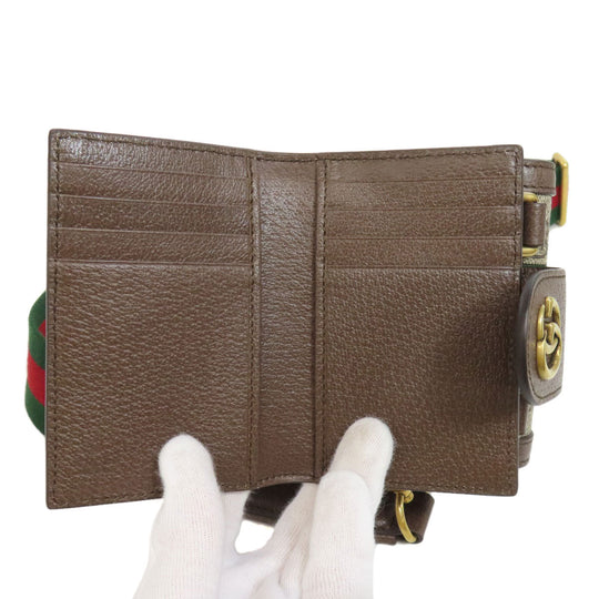 GUCCI Shoulder Bag 699173 PVC beige Ofidia Women Used Authentic