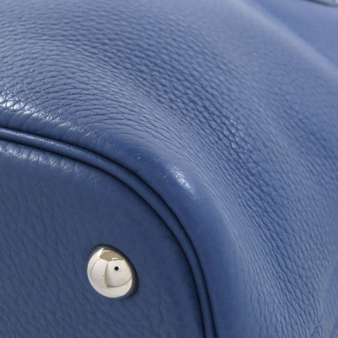 HERMES Handbag Taurillon Clemence blue Bolide 31 SilverMetal Women Used Authentic