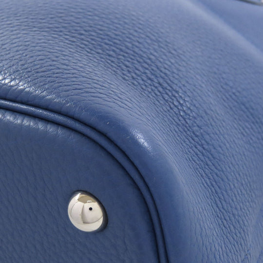 HERMES Handbag Taurillon Clemence blue Bolide 31 SilverMetal Women Used Authentic
