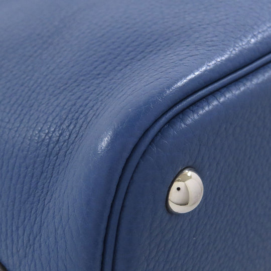 HERMES Handbag Taurillon Clemence blue Bolide 31 SilverMetal Women Used Authentic