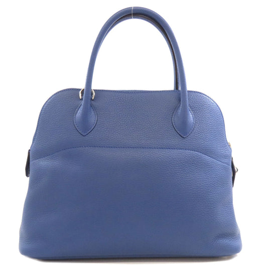 HERMES Handbag Taurillon Clemence blue Bolide 31 SilverMetal Women Used Authentic
