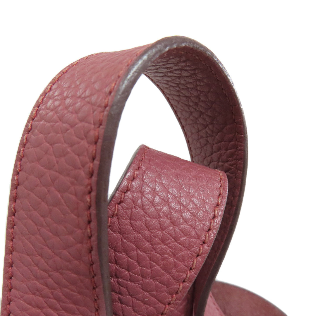 HERMES Handbag Taurillon Clemence pink Picotin Lock MM SilverMetal Women Used Authentic