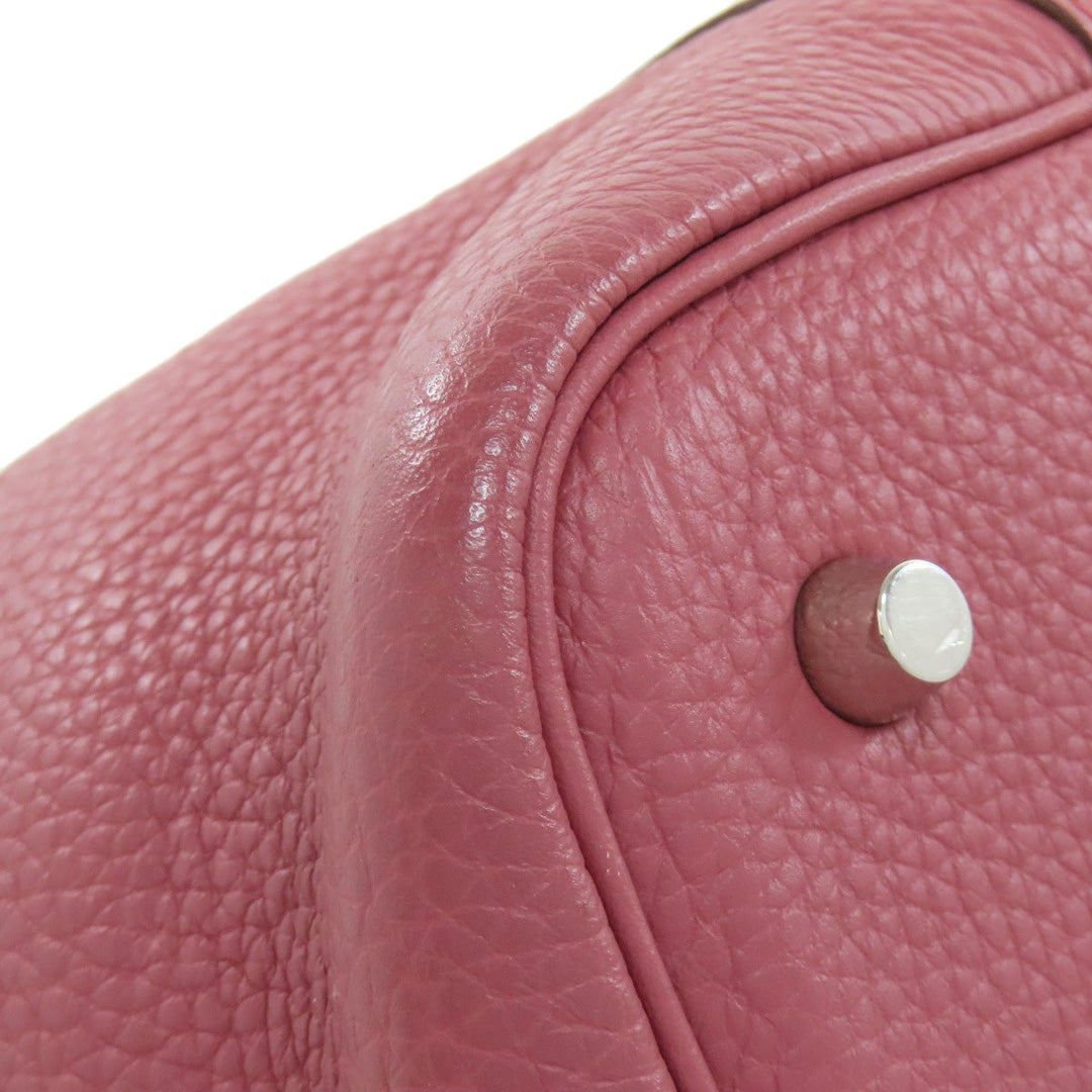 HERMES Handbag Taurillon Clemence pink Picotin Lock MM SilverMetal Women Used Authentic