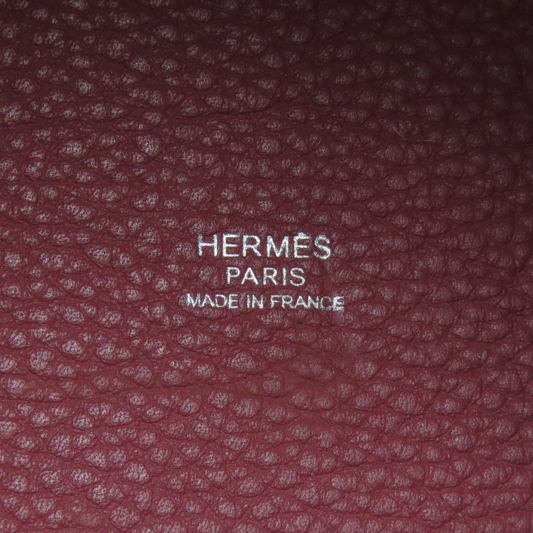 HERMES Handbag Taurillon Clemence pink Picotin Lock MM SilverMetal Women Used Authentic