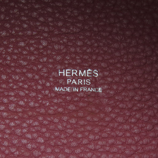 HERMES Handbag Taurillon Clemence pink Picotin Lock MM SilverMetal Women Used Authentic