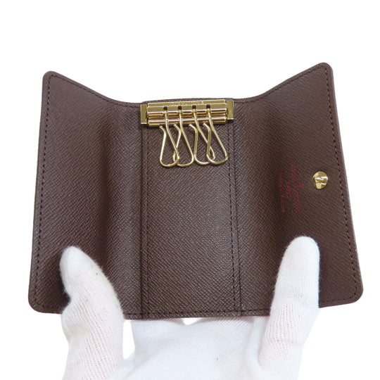 LOUIS VUITTON Key case Key holder  N62631 Damier canvas Brown Multicles4 Women(Unisex) Used Authentic