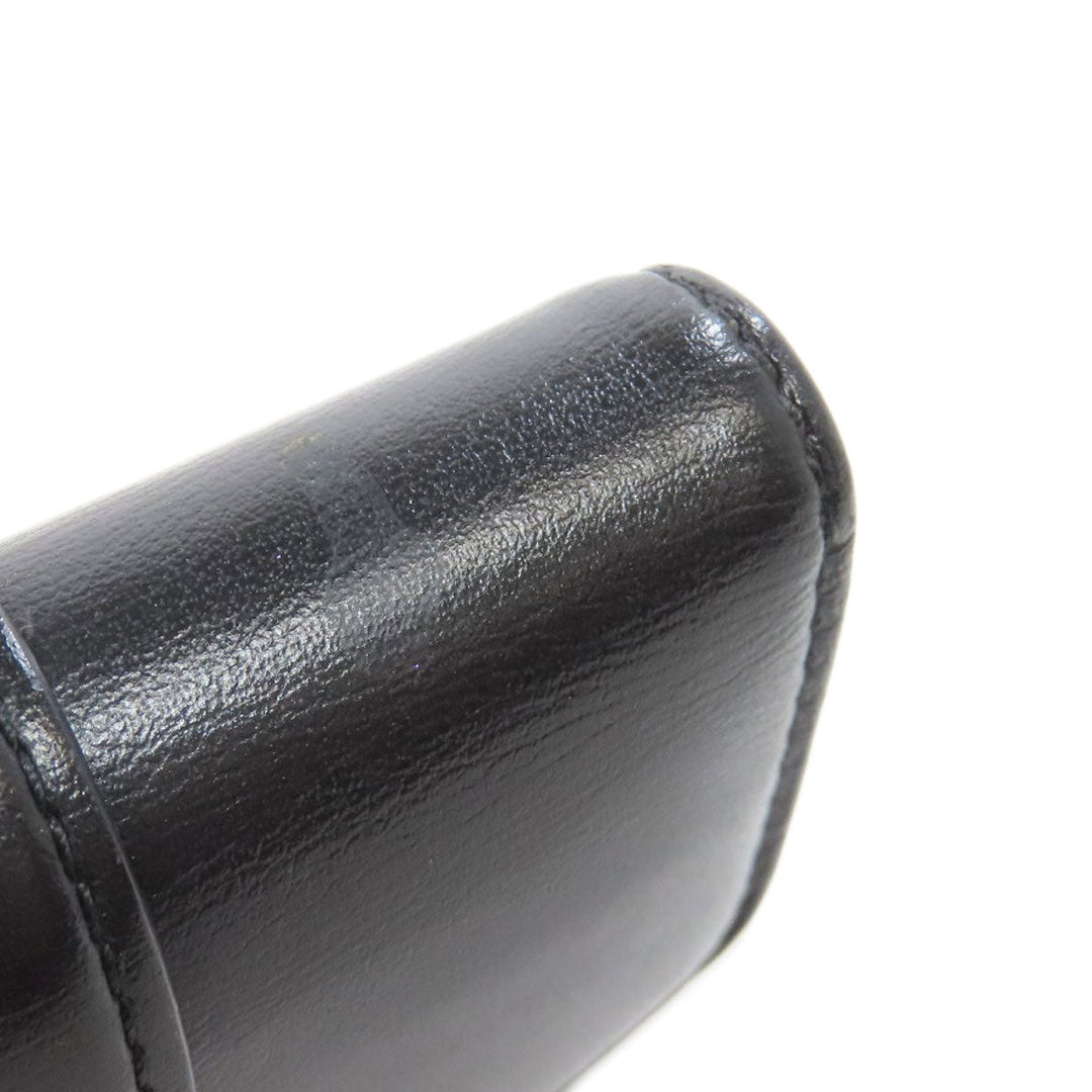 LOUIS VUITTON Bifold Wallet M69176 leather black Portefeuille LV Pont Neuf Women Used Authentic
