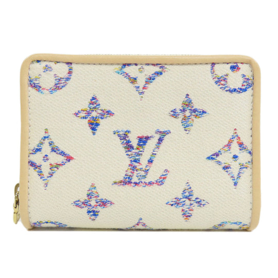 LOUIS VUITTON Bifold Wallet M83500 Monogram Jaguar white Portefeuille Lou Women Used Authentic