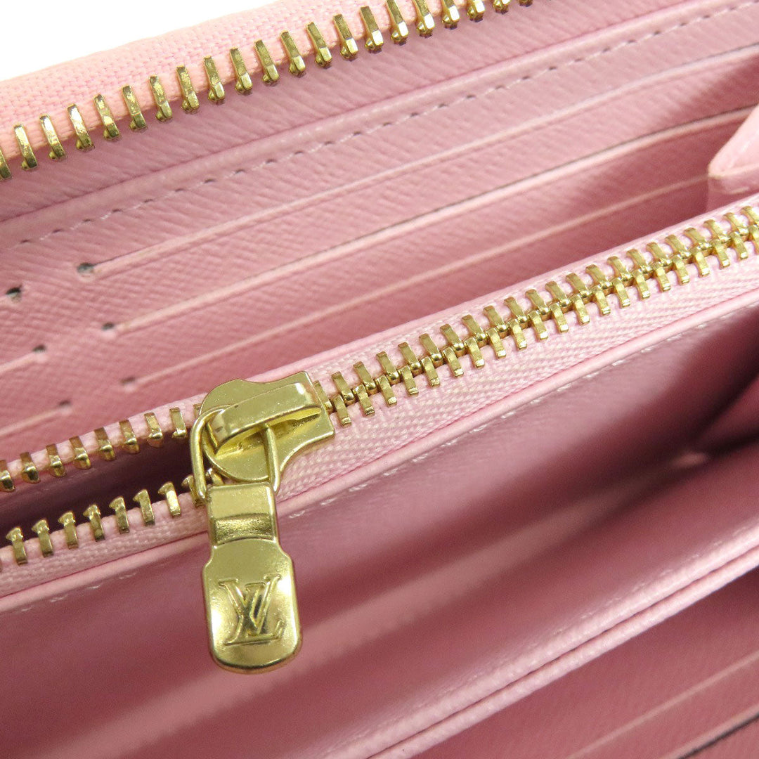 LOUIS VUITTON Long Wallet Purse M80361 Monogram canvas pink Zippy Wallet by the Pool Women Used Authentic