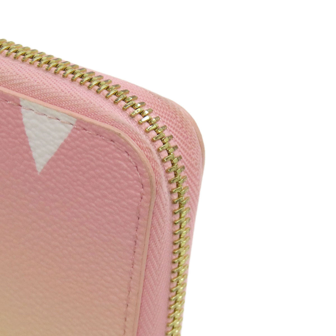 LOUIS VUITTON Long Wallet Purse M80361 Monogram canvas pink Zippy Wallet by the Pool Women Used Authentic