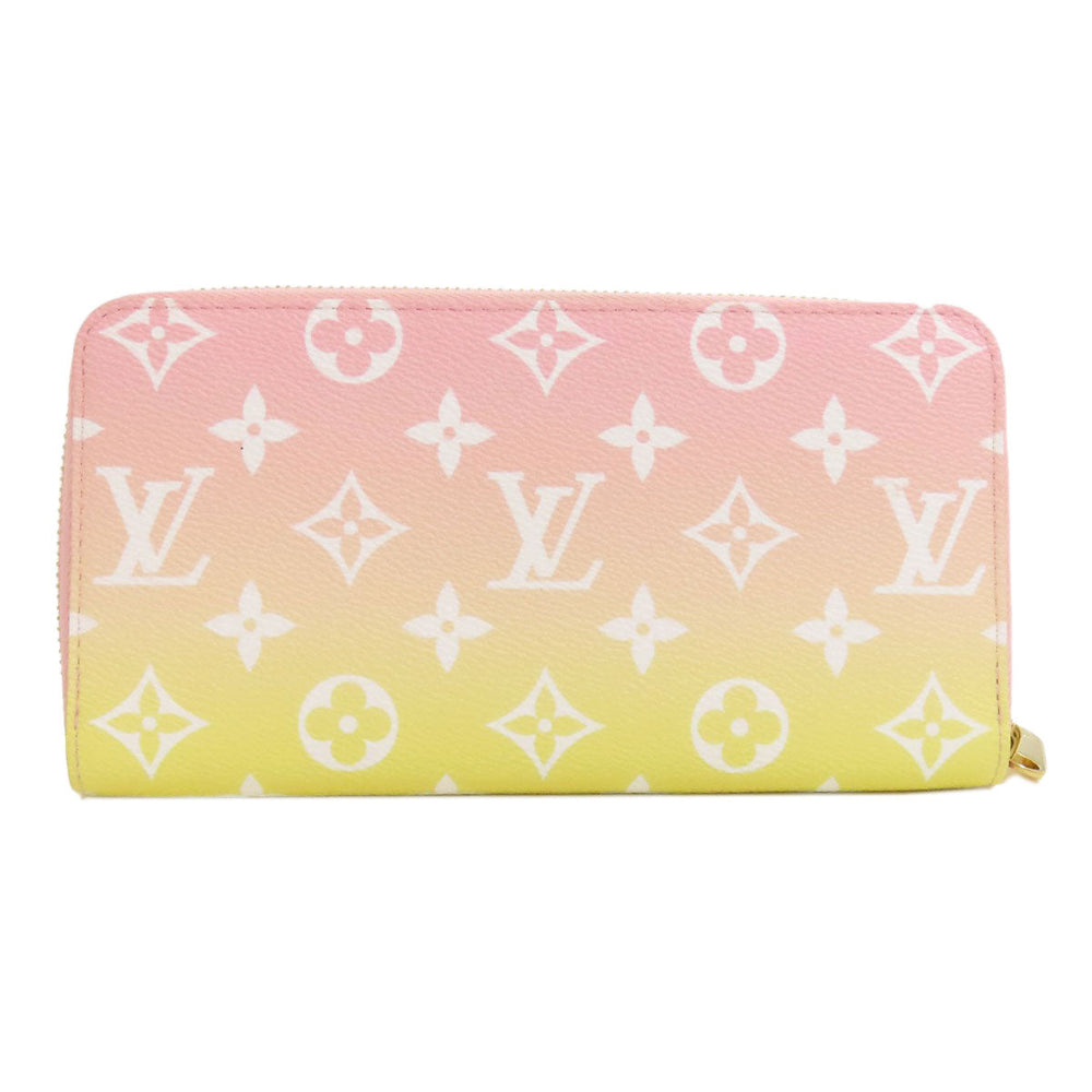 LOUIS VUITTON Long Wallet Purse M80361 Monogram canvas pink Zippy Wallet by the Pool Women Used Authentic