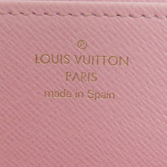 LOUIS VUITTON Long Wallet Purse M80361 Monogram canvas pink Zippy Wallet by the Pool Women Used Authentic