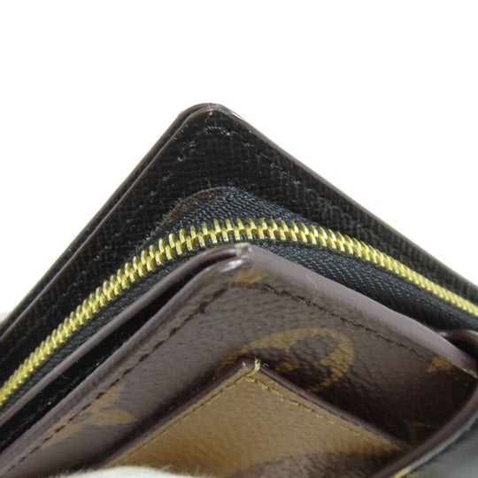 LOUIS VUITTON Bifold Wallet M69432 Monogram reverse Brown Portefeuille Juliet Women Used Authentic