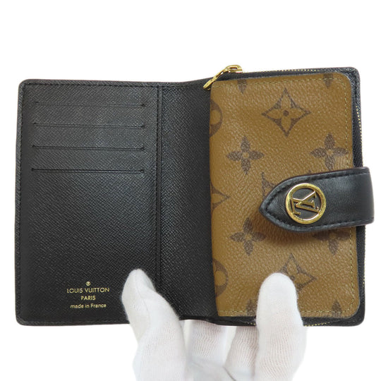 LOUIS VUITTON Bifold Wallet M69432 Monogram reverse Brown Portefeuille Juliet Women Used Authentic