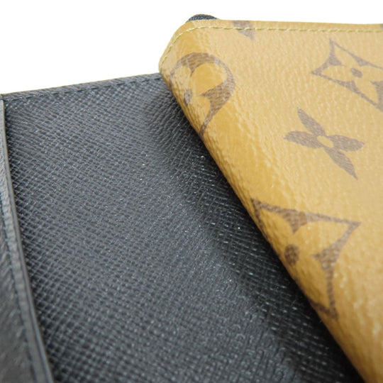 LOUIS VUITTON Bifold Wallet M69432 Monogram reverse Brown Portefeuille Juliet Women Used Authentic