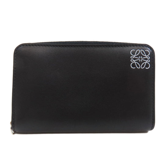 LOEWE Coin case leather black anagram Women(Unisex) Used Authentic