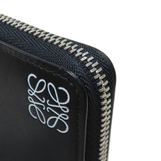 LOEWE Coin case leather black anagram Women(Unisex) Used Authentic
