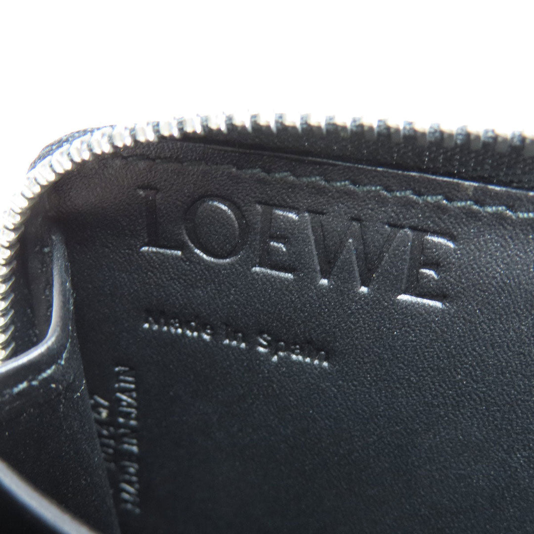 LOEWE Coin case leather black anagram Women(Unisex) Used Authentic