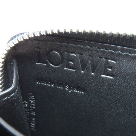 LOEWE Coin case leather black anagram Women(Unisex) Used Authentic