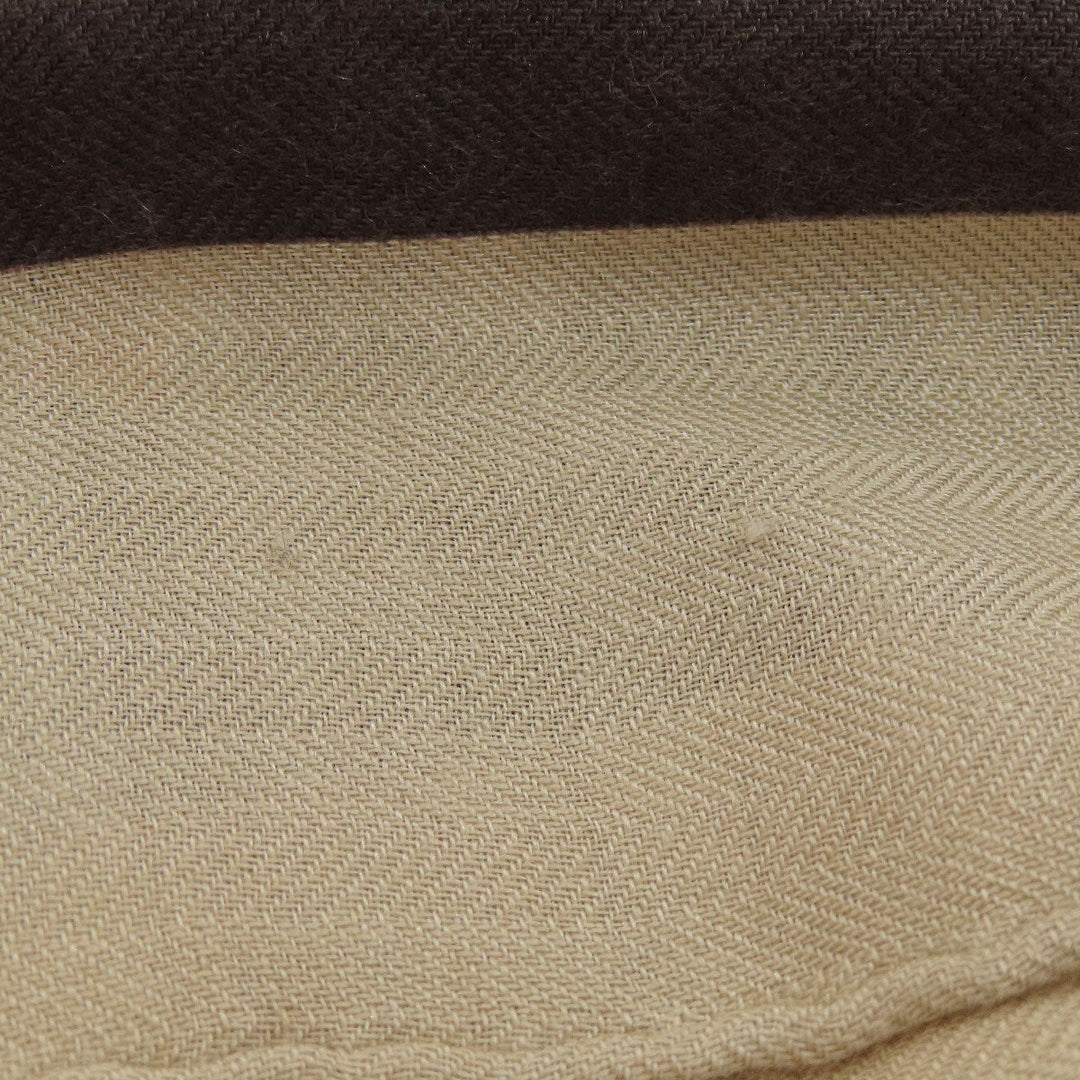 HERMES Stall Cashmere, Silk Brown Caregean Women Used Authentic