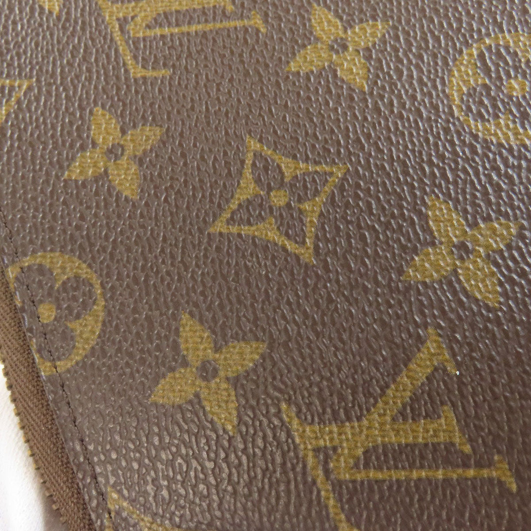 LOUIS VUITTON Long Wallet Purse M62581 Monogram canvas Brown Zippy Organizer Women Used Authentic