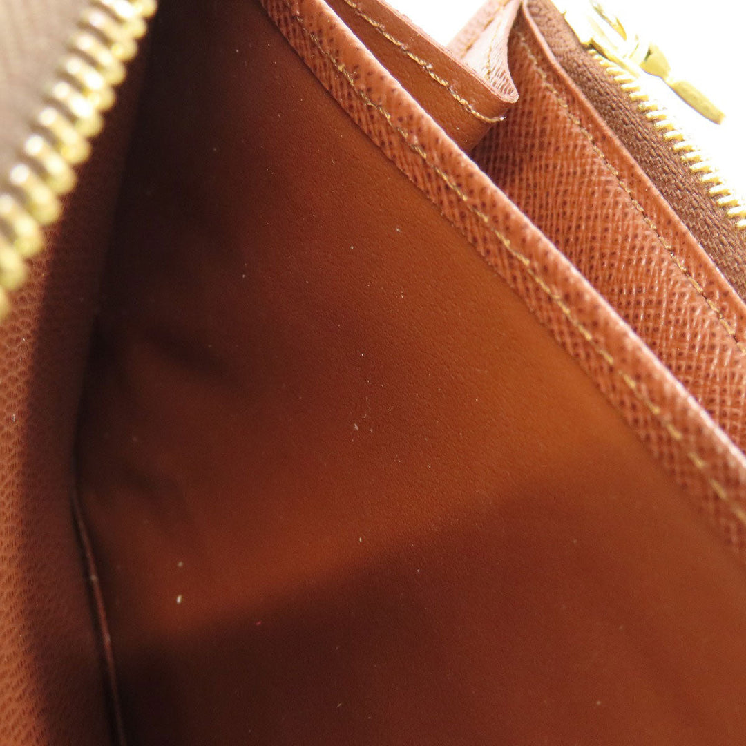 LOUIS VUITTON Long Wallet Purse M62581 Monogram canvas Brown Zippy Organizer Women Used Authentic