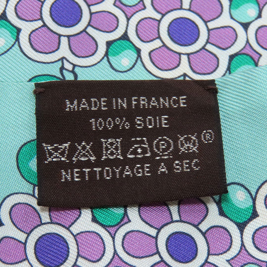 HERMES scarf silk green Twilly Women Used Authentic